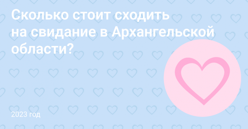 Сколько стоит сходить на свидание в Архангельской области?